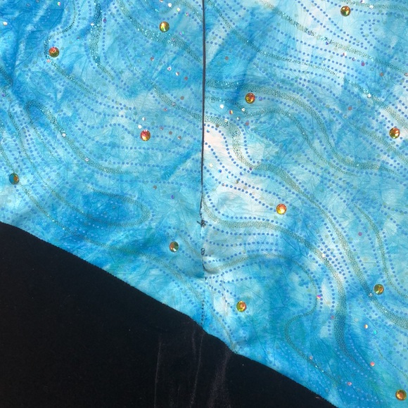 Dance Sophisticates Velvet  & Mesh Dance Pant Suit - Picture 13 of 15